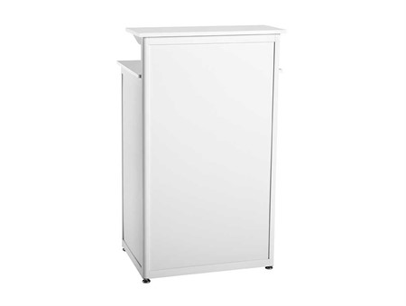 Podie, dator, med skjutdörrar, vit